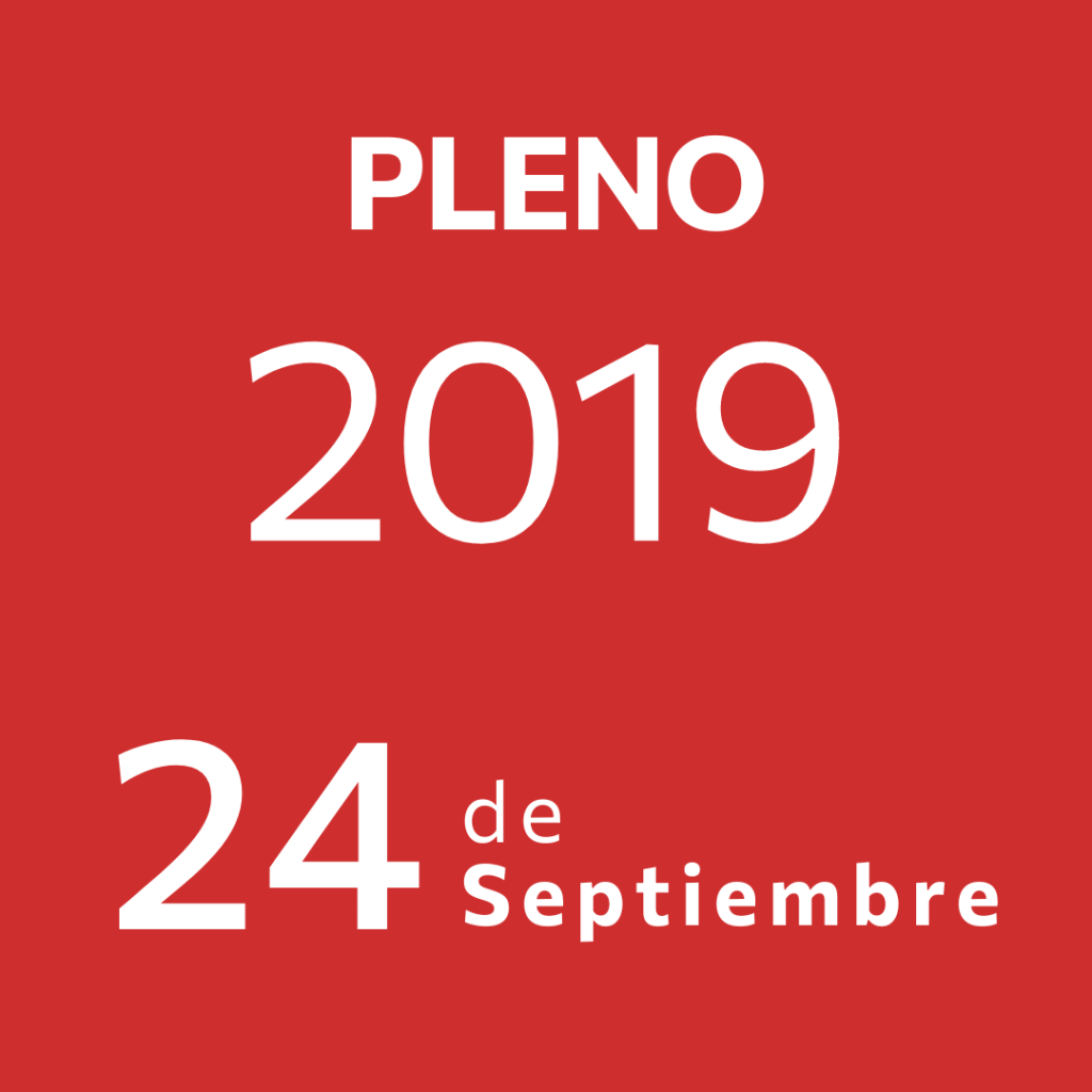 Pleno 24 Septiembre&nbsp;2019