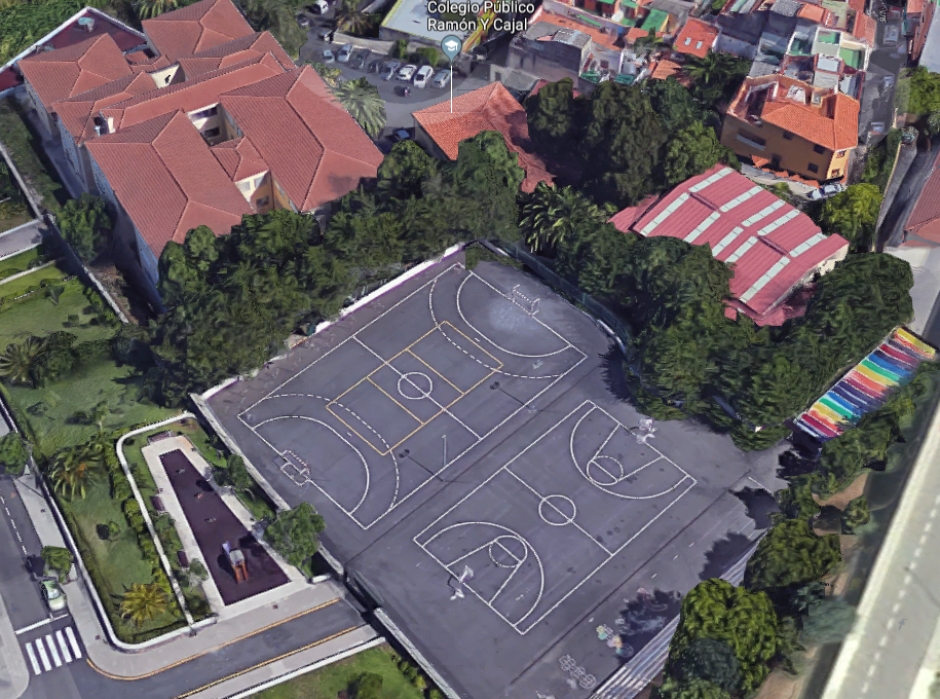 Pregunta acerca del techado de la cancha de deportes del CEIP Ramón y&nbsp;Cajal