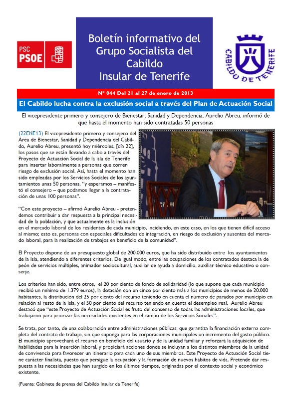 Boletín Cabildo Nº044