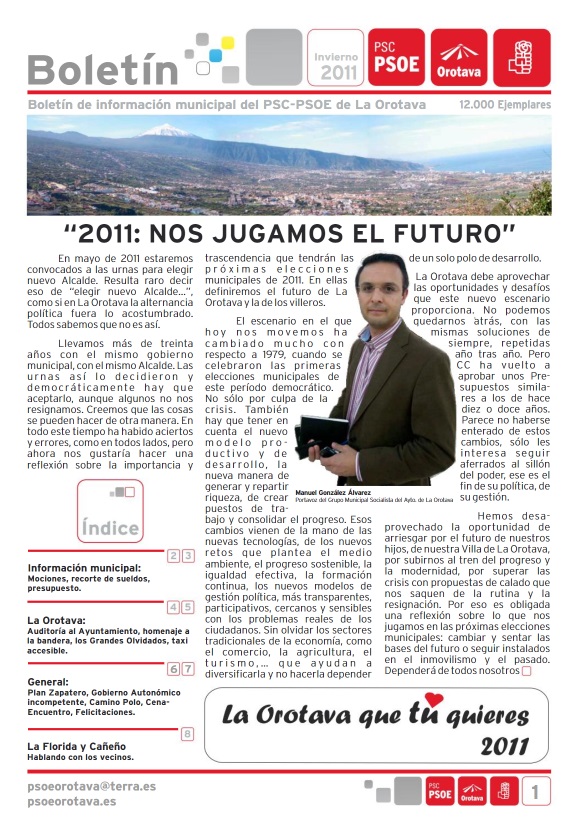 Boletín Local Invierno&nbsp;2011-2012