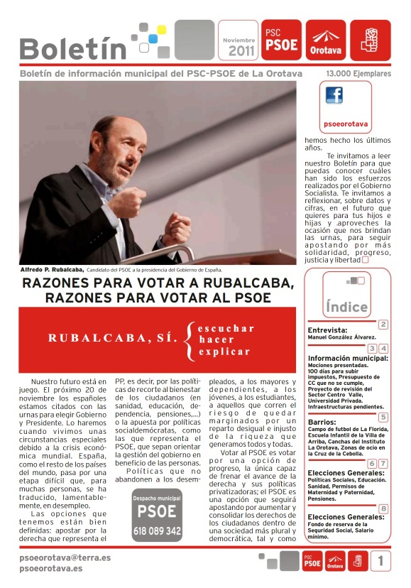 Boletín Local Noviembre&nbsp;2011