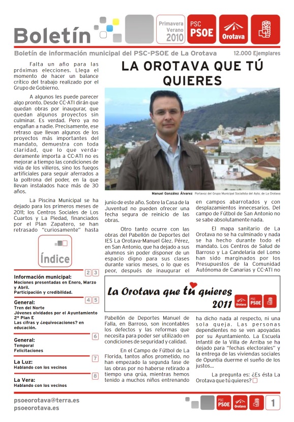 Boletín Local Primavera&nbsp;2010