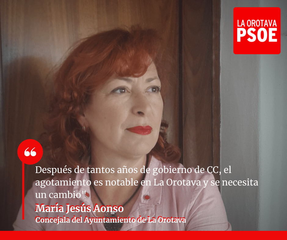 María Jesús Alonso: «Mucha gente, incluidas otras sensibilidades políticas, tiene que tomar conciencia y remar para dar el vuelco político que necesita esta&nbsp;villa»
