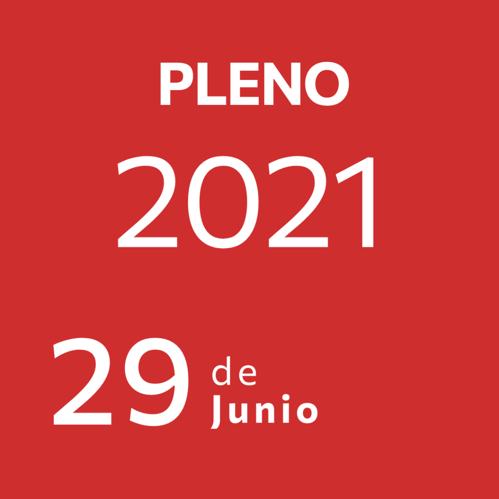 Pleno 29 Junio&nbsp;2021