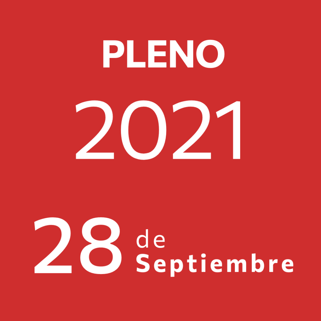 Pleno 28 Septiembre&nbsp;2021