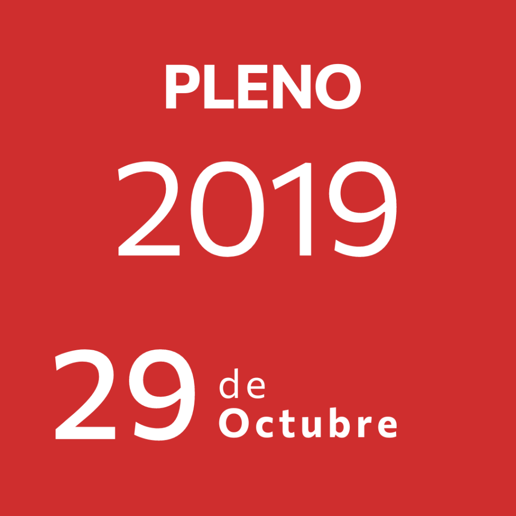 Pleno 29 Octubre&nbsp;2019
